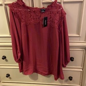 City chic top lace angel